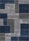 L'baiet Rectangle Verena Blue Geometric 2 ft. x 3 ft. Scatter Area Rug